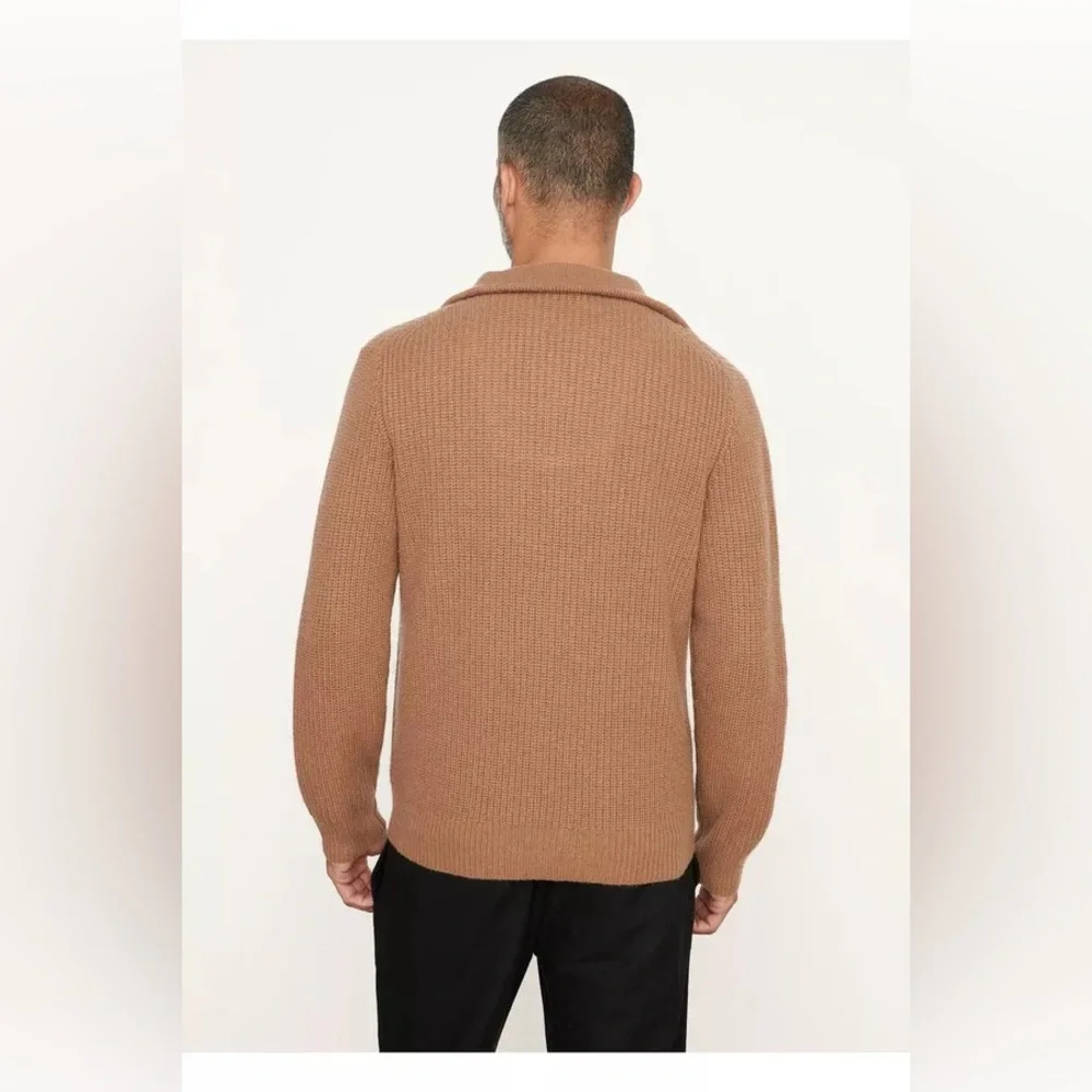 NWT $695 Vince Shaker Stitch Half-Zip Pullover Sweater